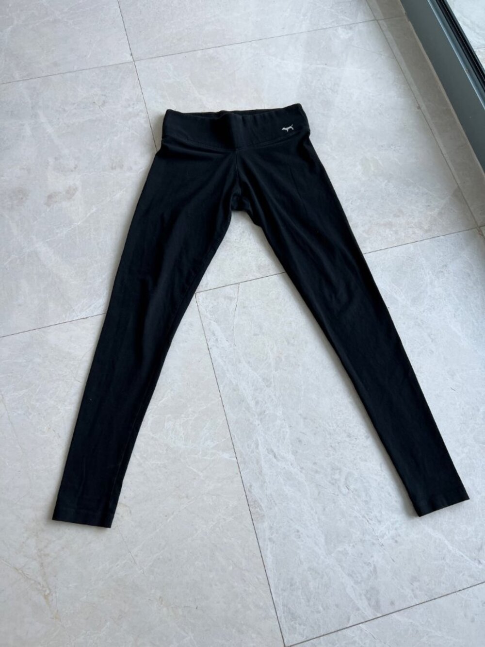 PINK Victoria's Secret Black Yoga Leggings High Waist Cotton Blend XS
